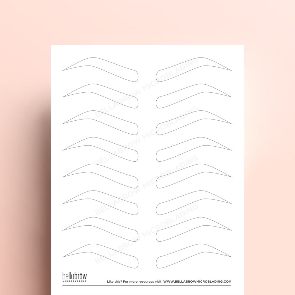 Printable Eyebrow Practice Sheets Printable Word Searches